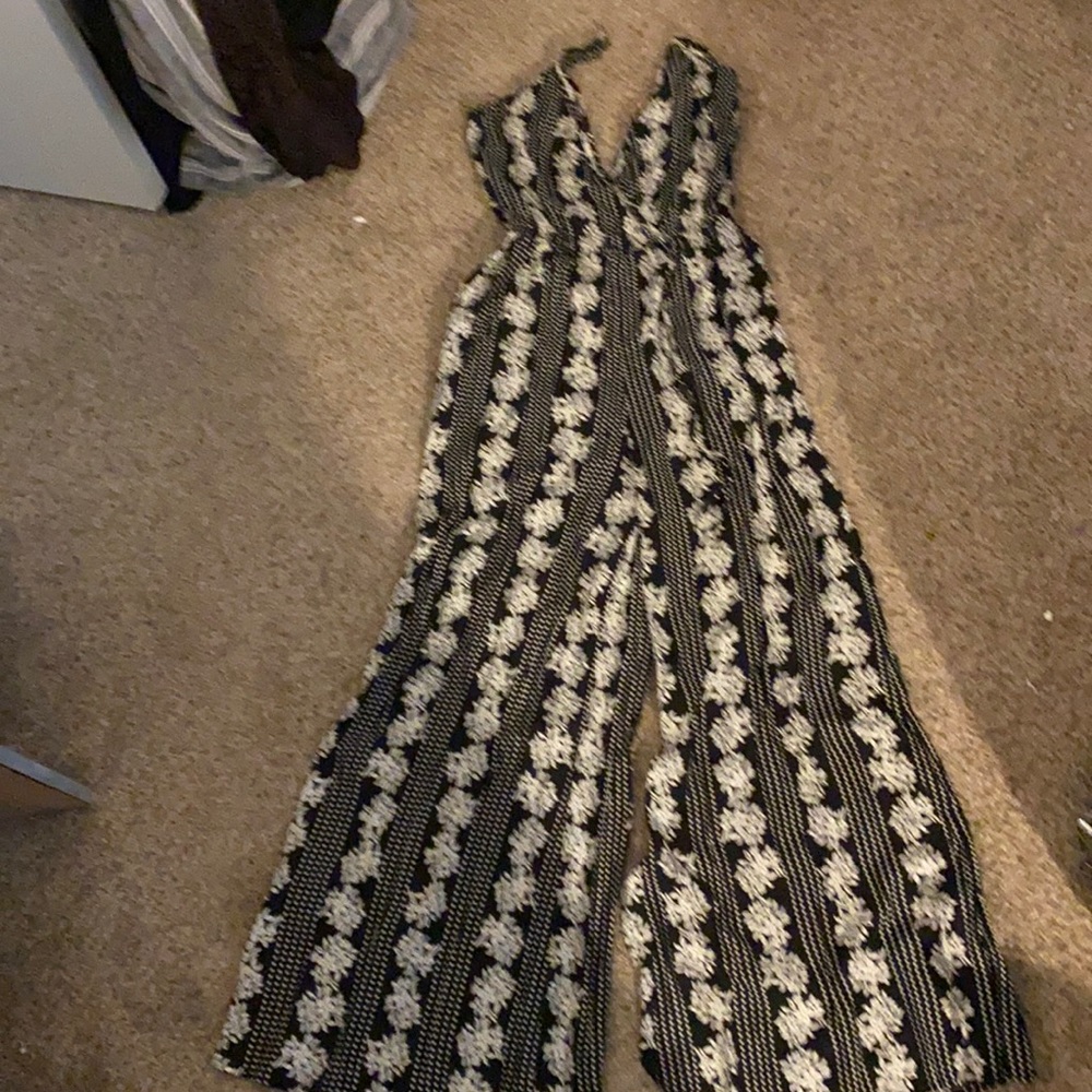 Black and white jumpsuit